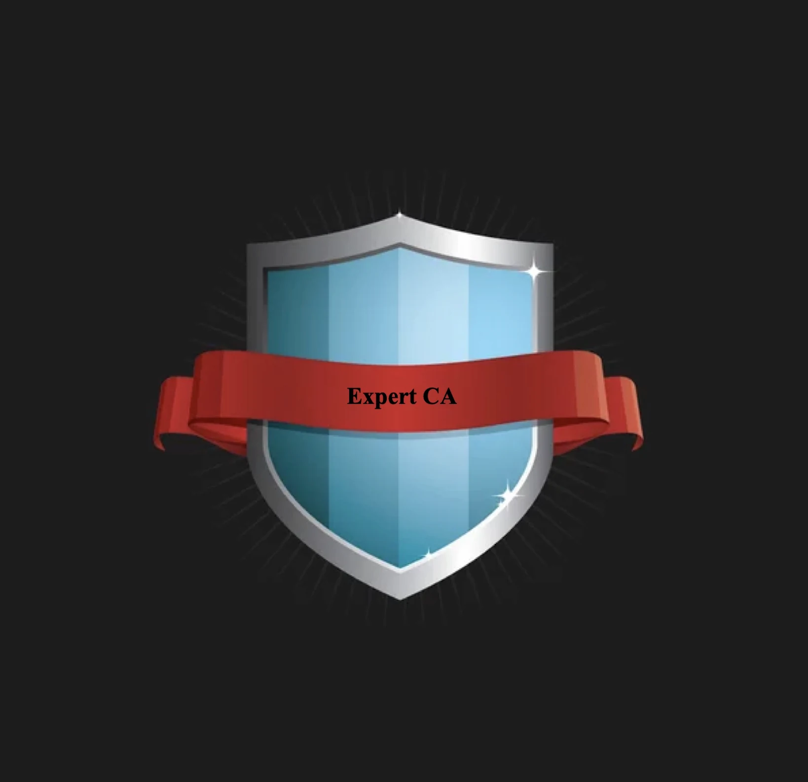 Expert CA shield emblem in blue, silver and red
